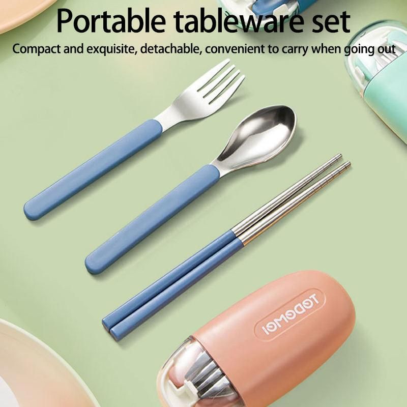 Outdoor Camping Set Portable Office Worker Chopsticks Spoon Two-Piece Set